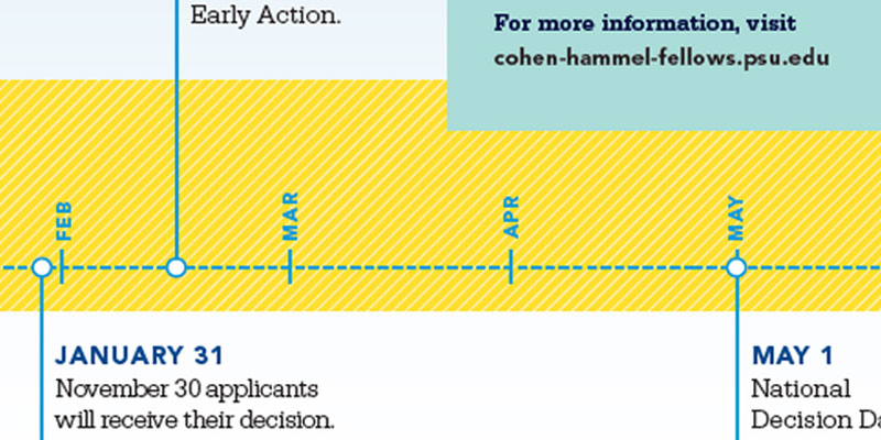 Lines pattern example - yellow bar with diagonal lines representing a timeline bar with infographics and text