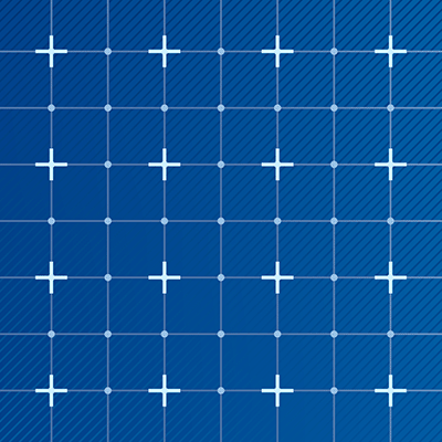 Layered grid pattern of vertical, horizontal, and diagonal lines, with circles and plus shapes marking intersections